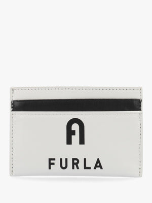 Iris White Leather Card Case