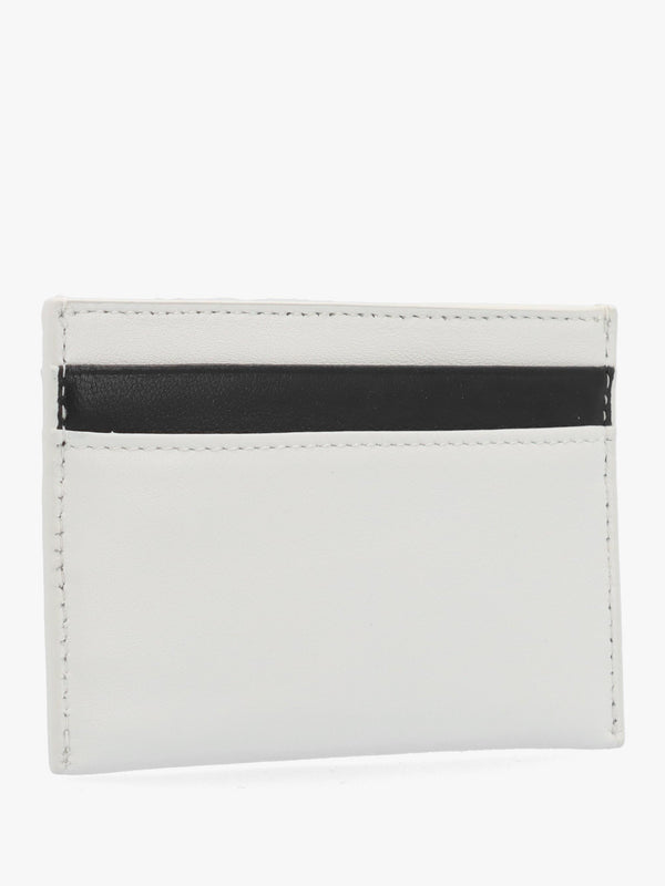 FURLA IRIS CARD CASE - White Leather