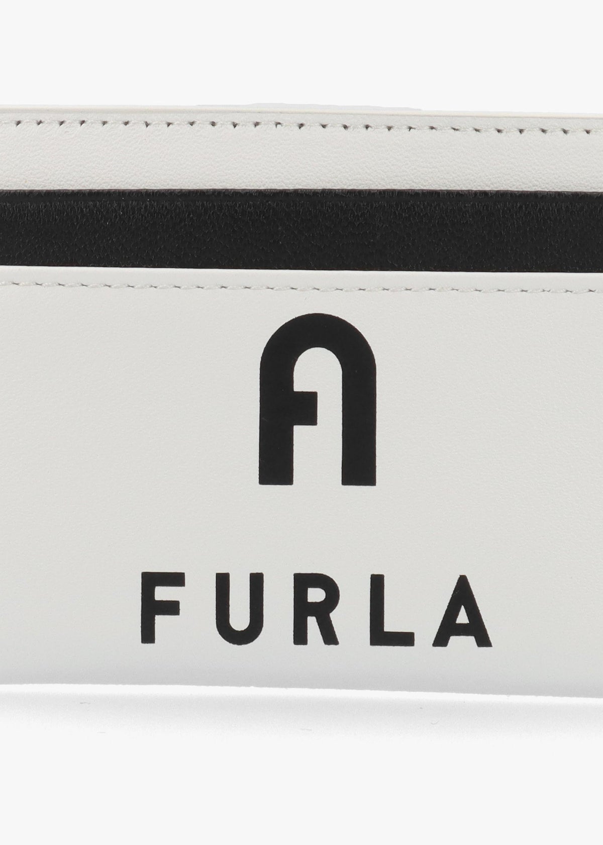 FURLA IRIS CARD CASE - White Leather