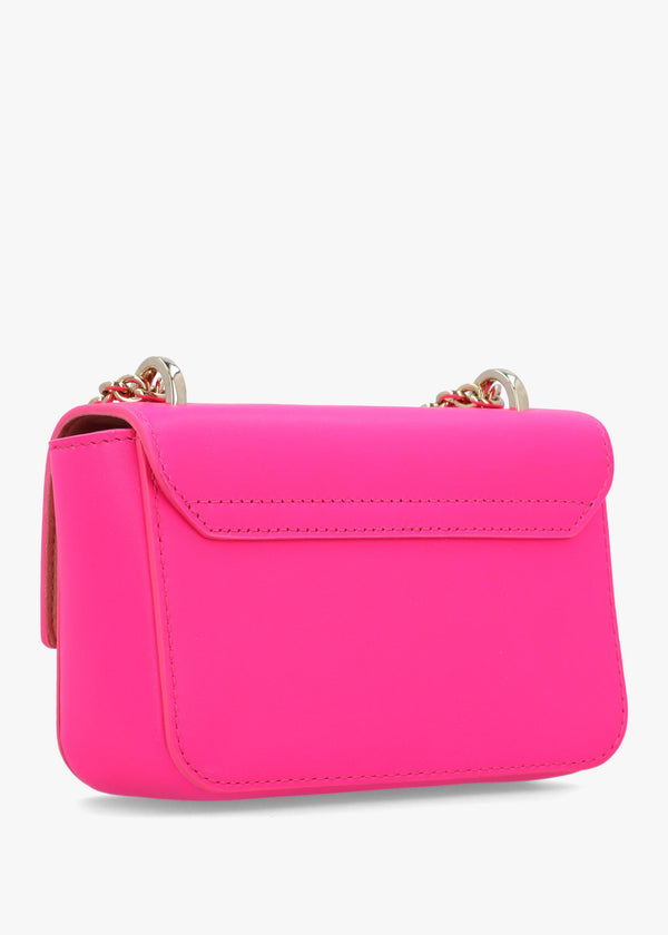 Furla Mini Metropolis Hot Pink Leather Cross-Body Bag