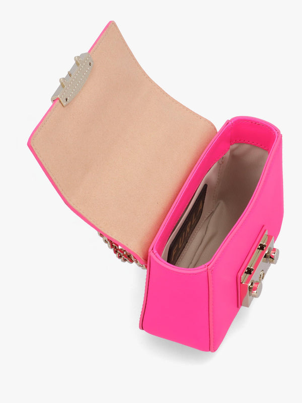 Furla Mini Metropolis Hot Pink Leather Cross-Body Bag