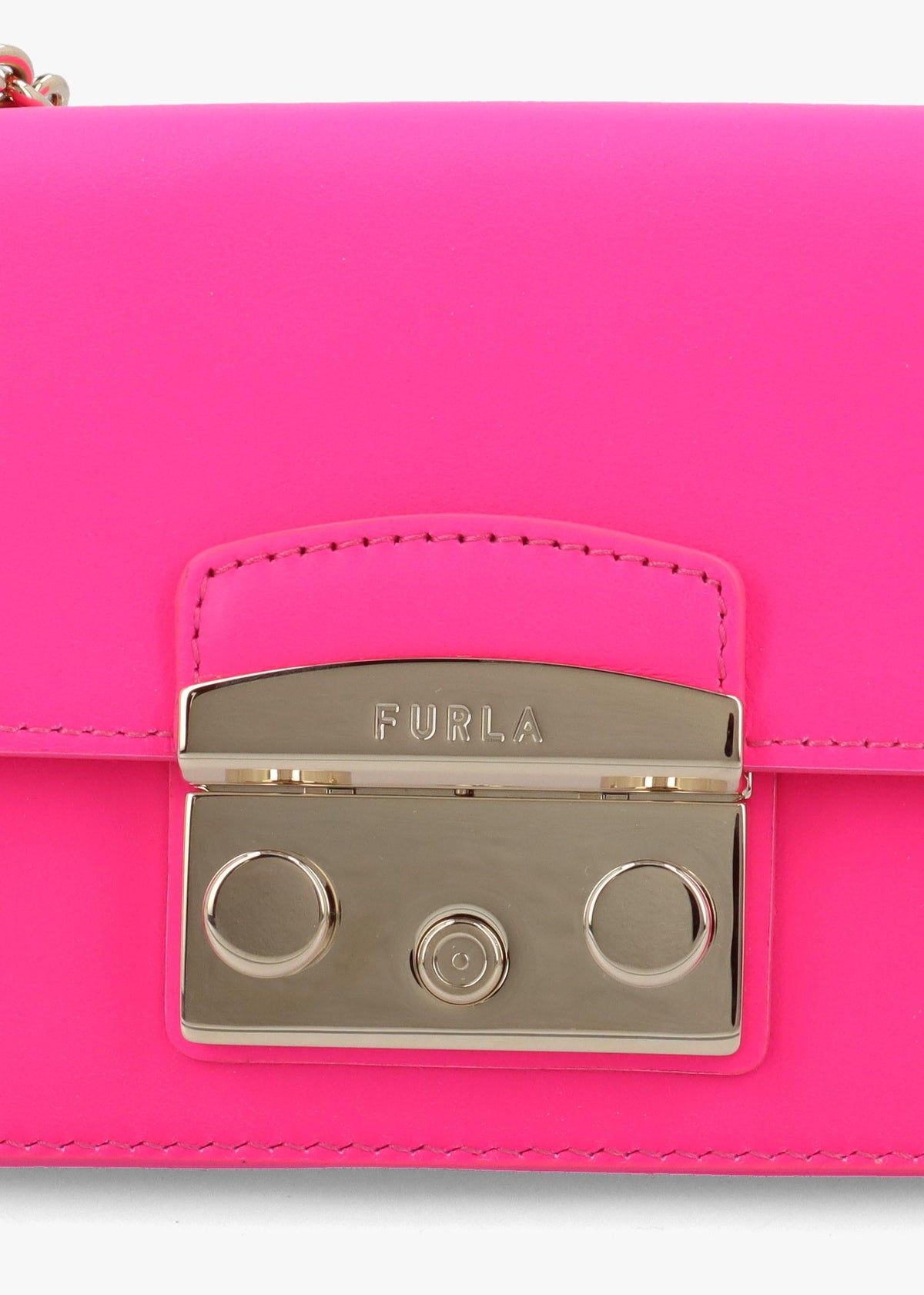 Furla Mini Metropolis Hot Pink Leather Cross-Body Bag