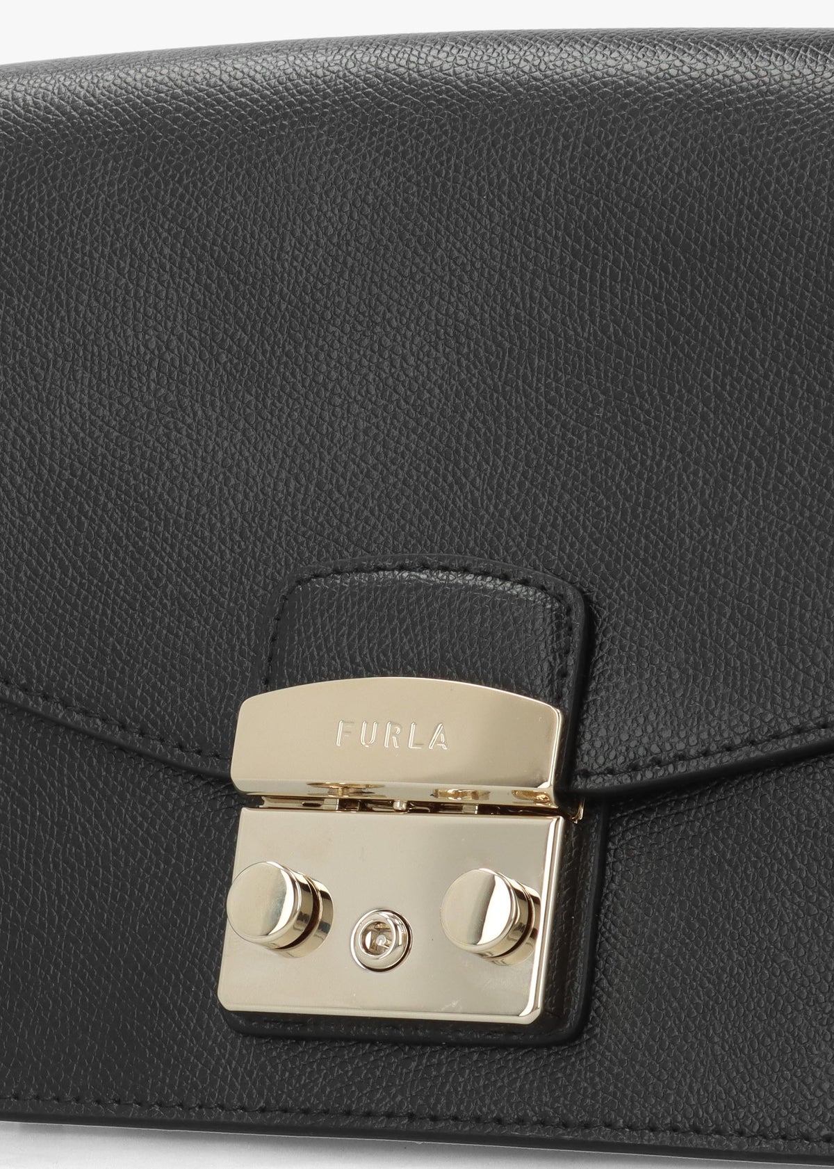 Small Metropolis 20 Black Leather Cross-Body Bag
