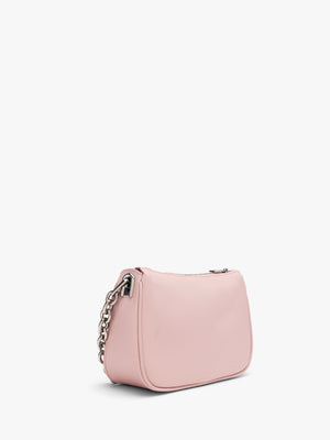Moon Pink Leather Shoulder Bag