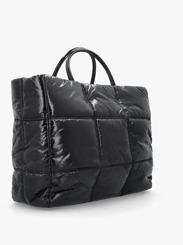 Furla Large Opportunity Soft Quilted Black Tote Bag