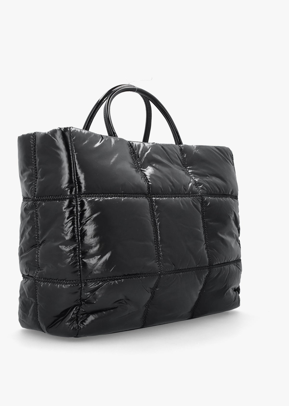 Furla Large Opportunity Soft Quilted Black Tote Bag