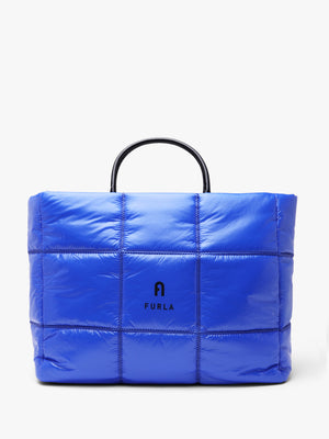 Large Opportunity Soft Quilted Blue Tote Bag