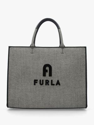 Furla Large Opportunity Grey Denim Tote Bag