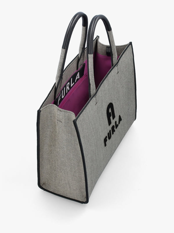 Furla Large Opportunity Grey Denim Tote Bag