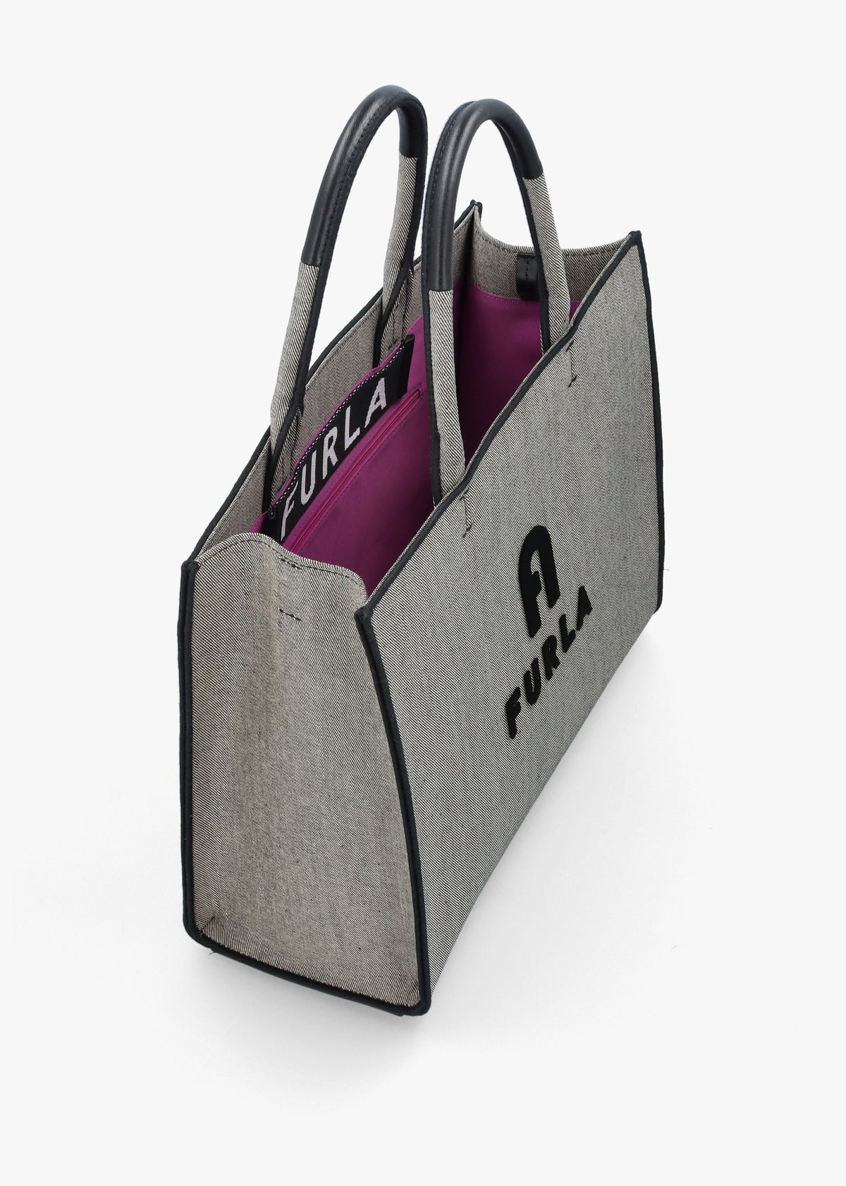 Furla Large Opportunity Grey Denim Tote Bag