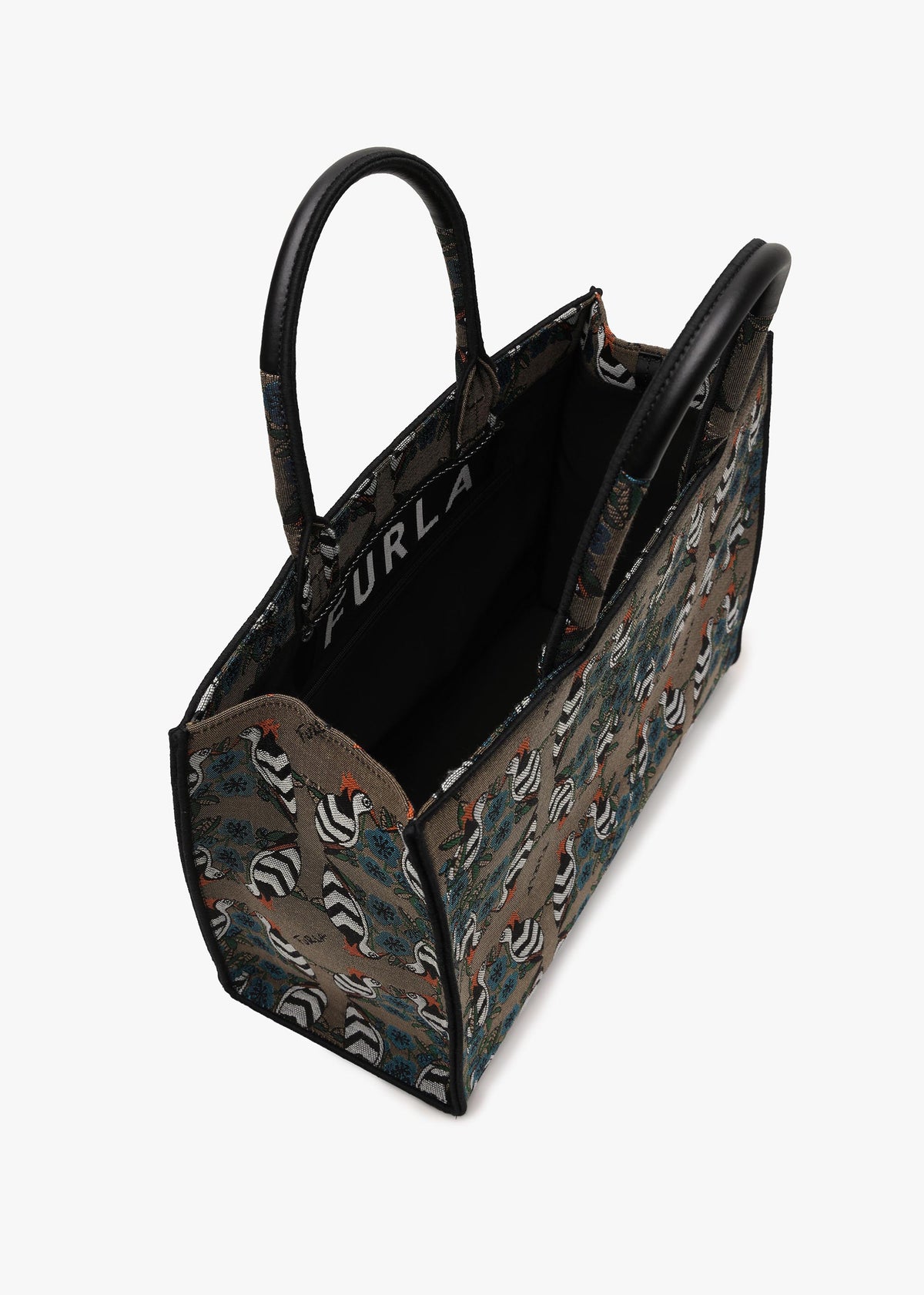 FURLA Large Opportunity Multi Jacquard Bird Tote Bag