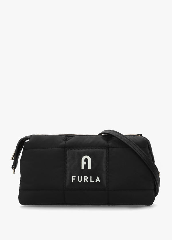 Mini Piuma Black Shoulder Bag