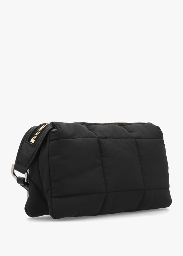 Mini Piuma Black Shoulder Bag