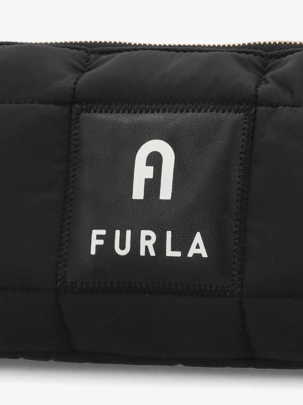 Mini Piuma Black Shoulder Bag
