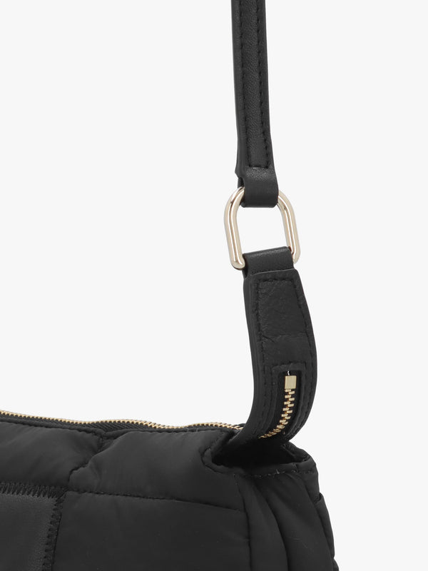 Mini Piuma Black Shoulder Bag