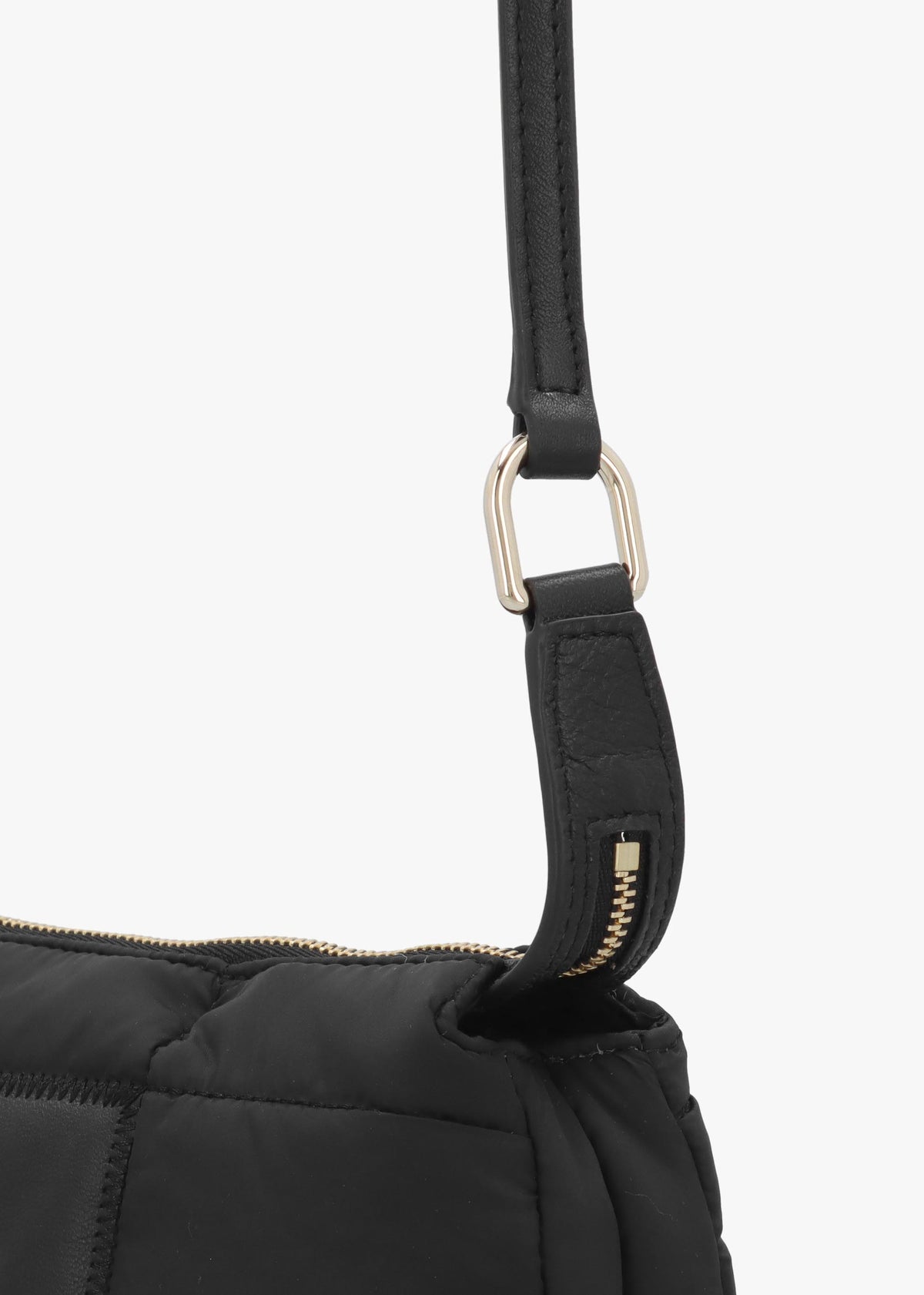 Mini Piuma Black Shoulder Bag