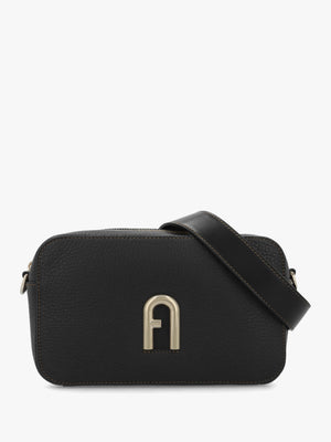 FURLA Small Primula Black Leather Cross-Body Bag