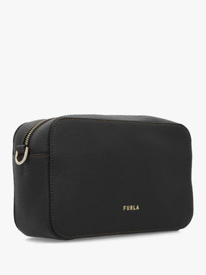 FURLA Small Primula Black Leather Cross-Body Bag