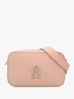 Small Primula Pink Leather Cross-Body Bag