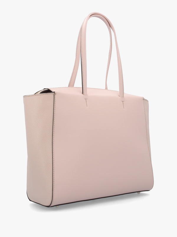 Furla Large Regina Pink Leather Tote Bag
