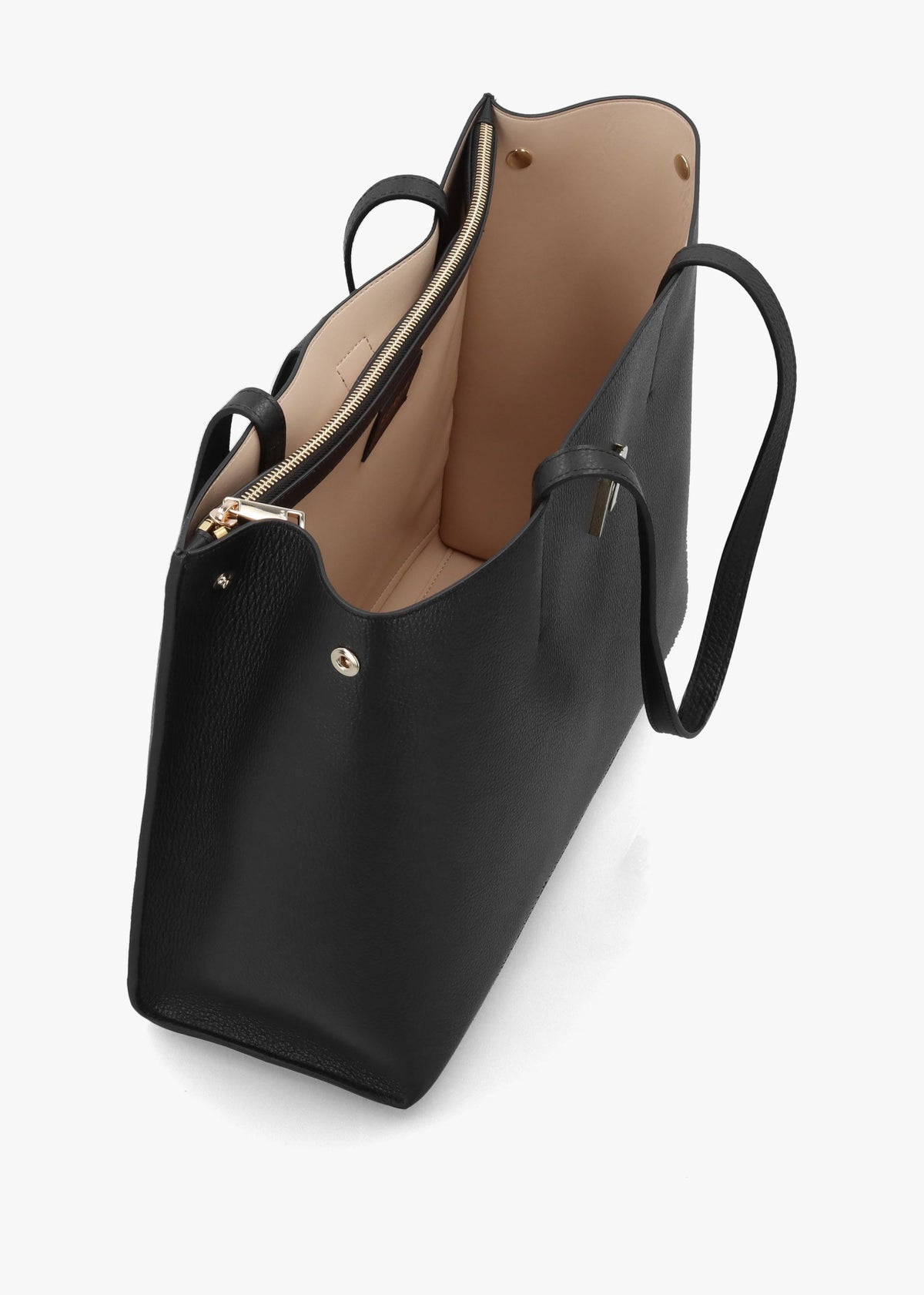Furla Large Sofia Black Leather Tote Bag