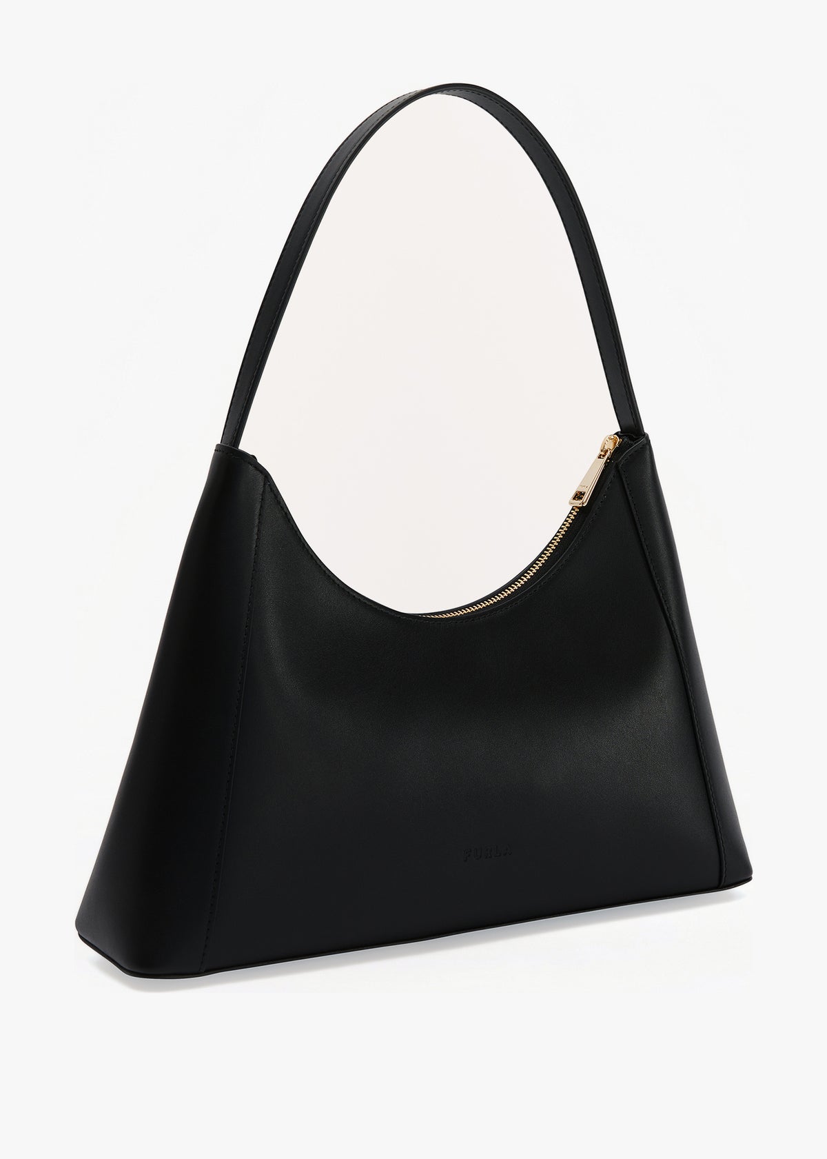 Small Diamante Black Leather Shoulder bag
