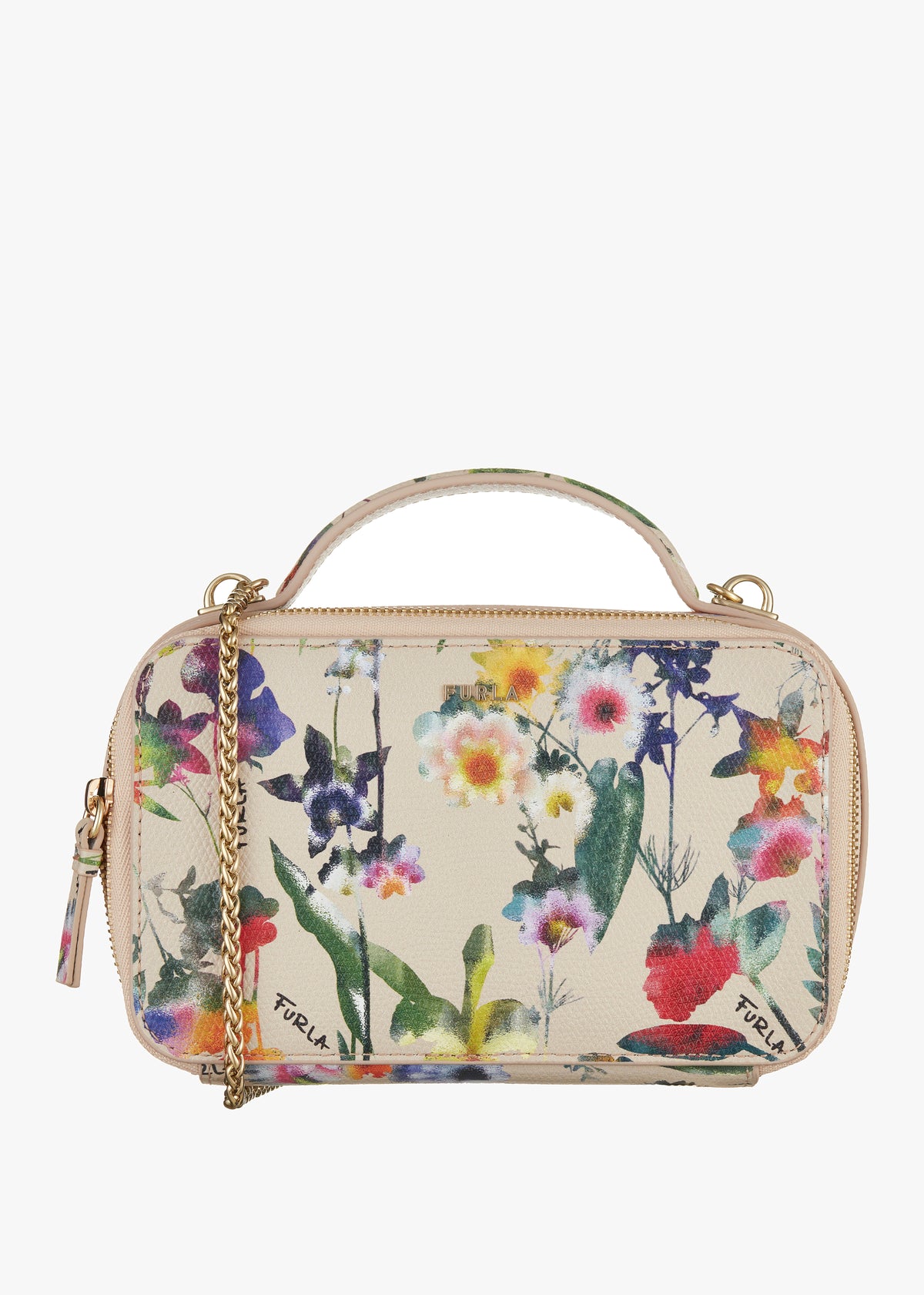Multi Leather Floral Mini Bag