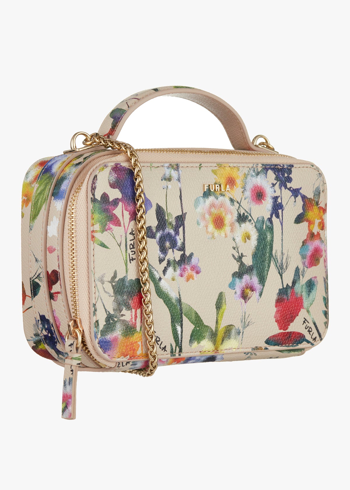 Multi Leather Floral Mini Bag