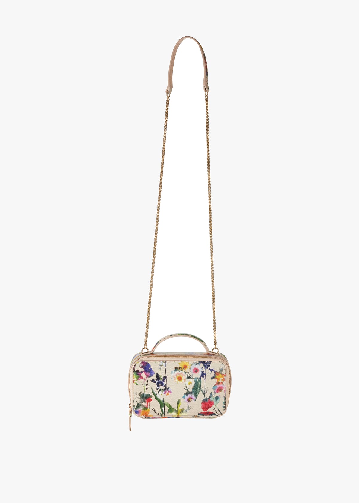 Multi Leather Floral Mini Bag