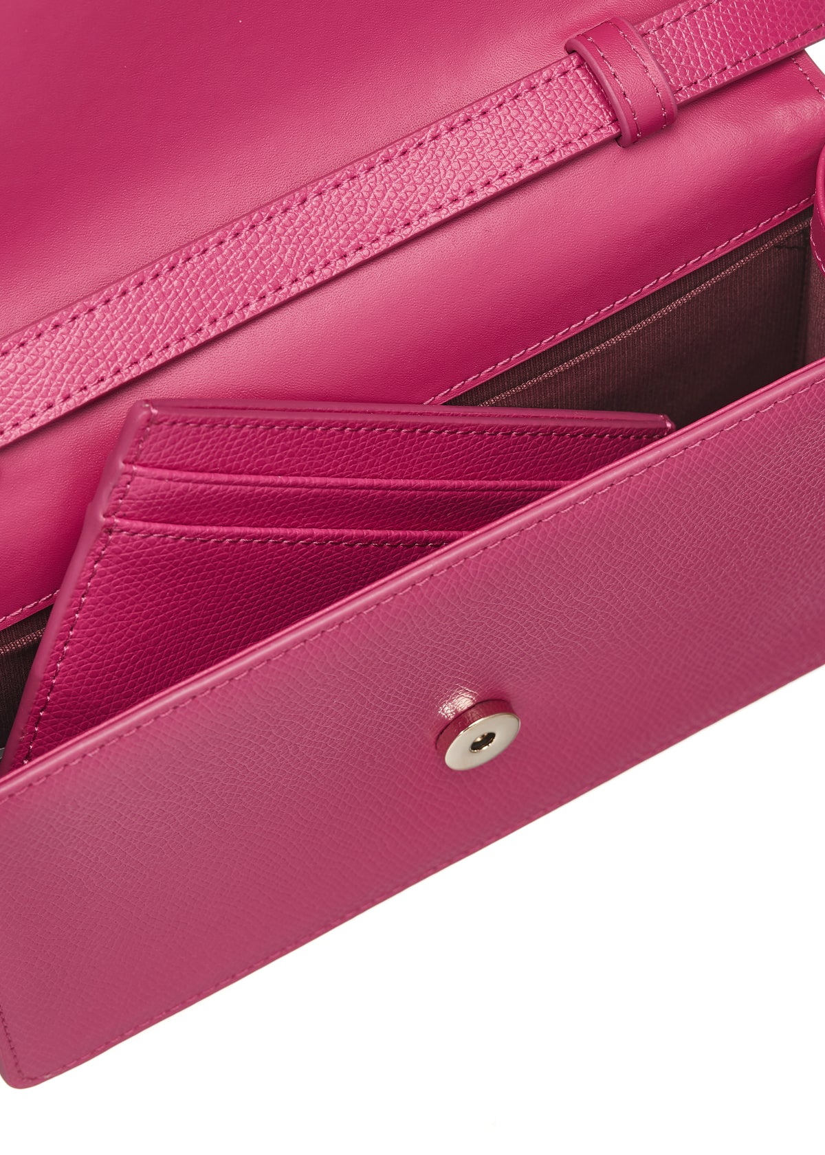 Pink Leather Mini Cross-Body Bag