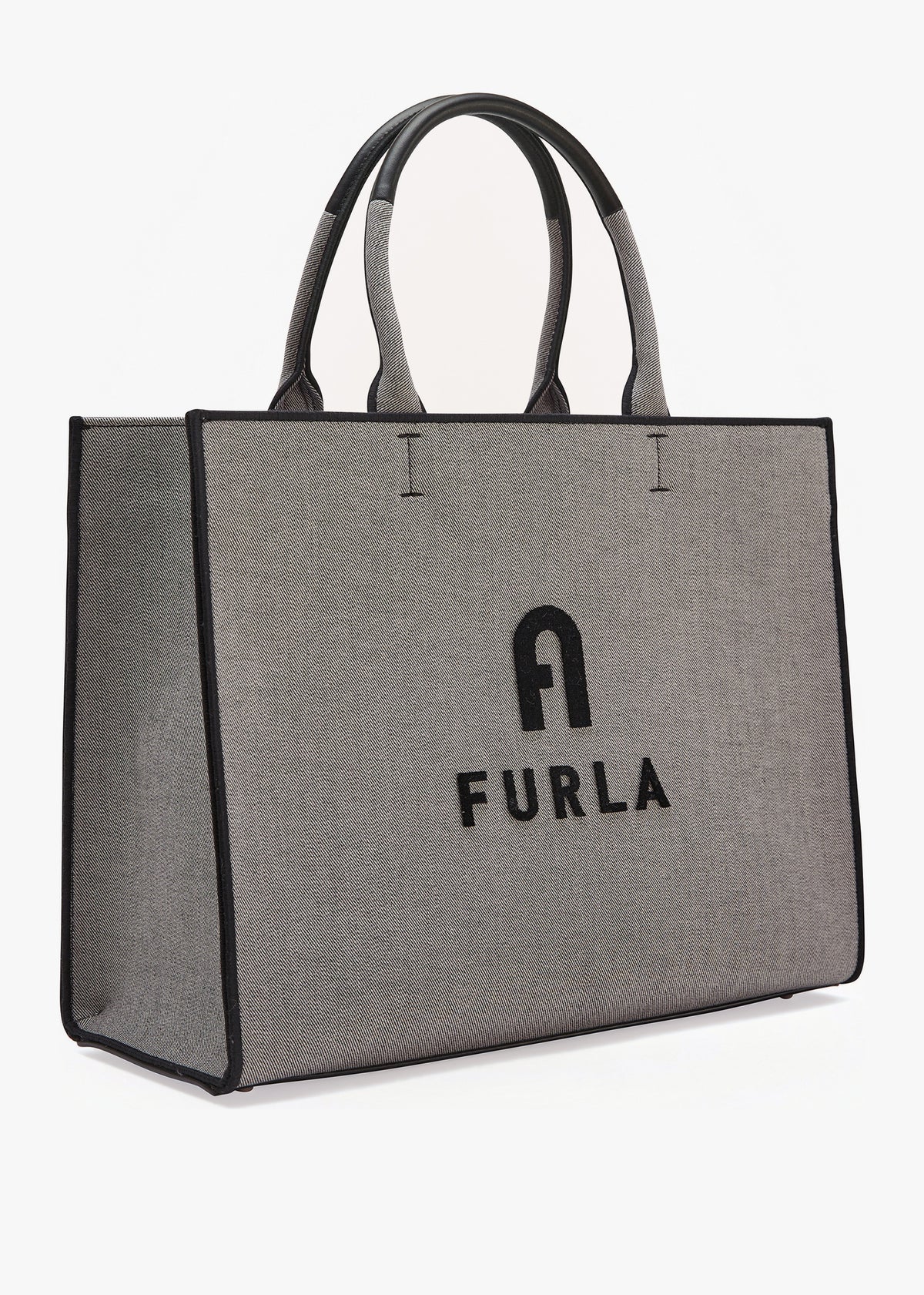 Opportunity L Grey Leather Tote Bag