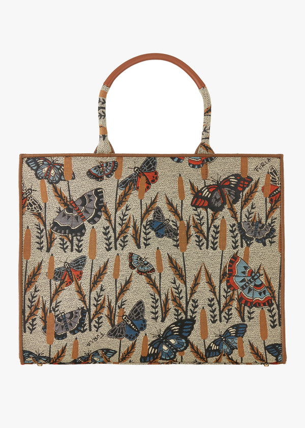 Large Opportunity Multi Jacquard Tote Bag