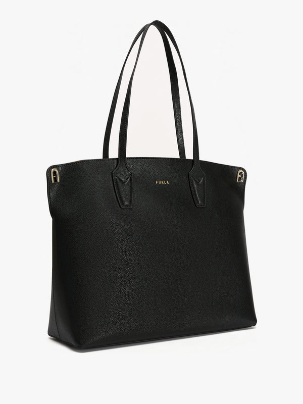 Paradiso L Black Leather Tote Bag