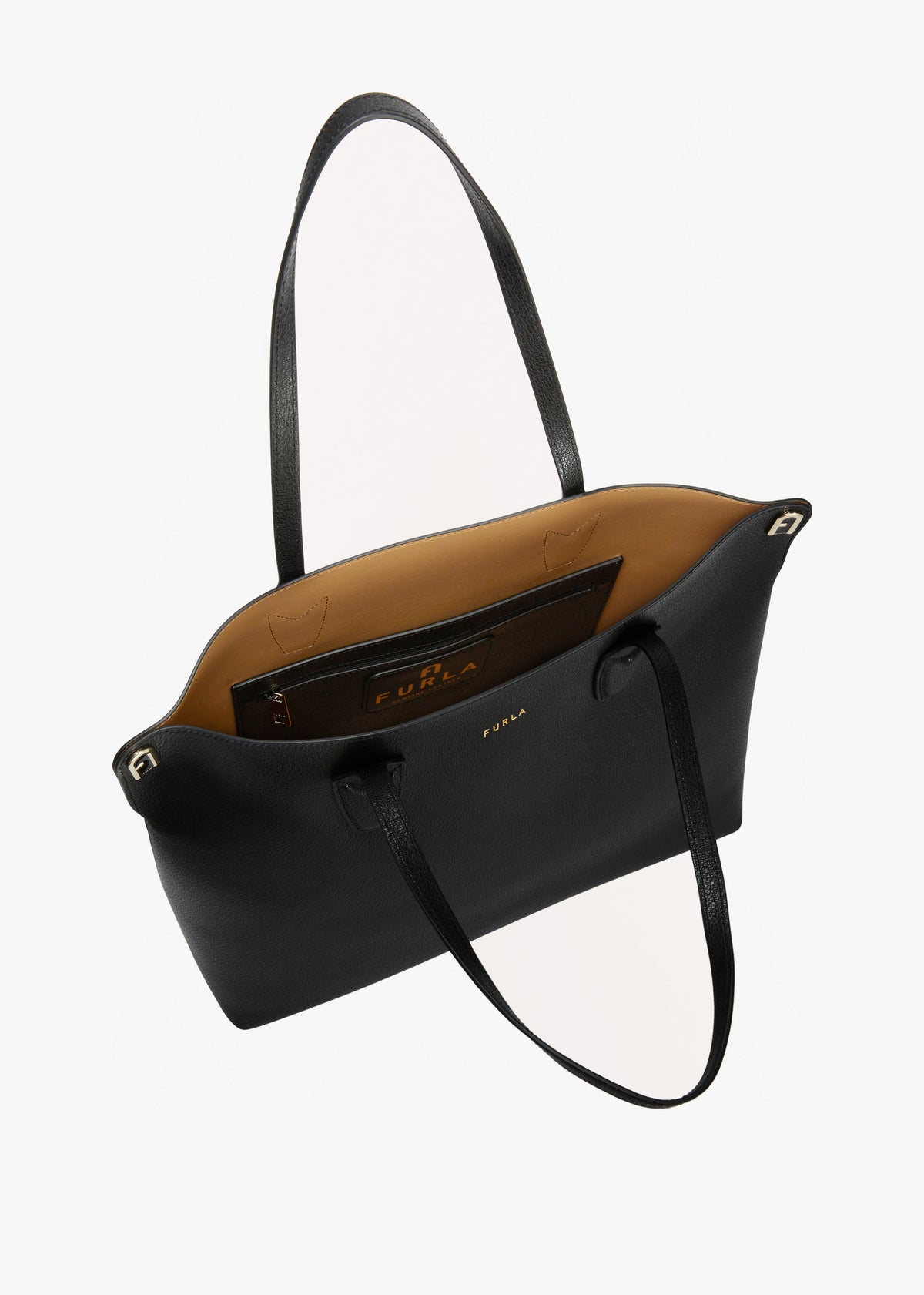 Paradiso L Black Leather Tote Bag