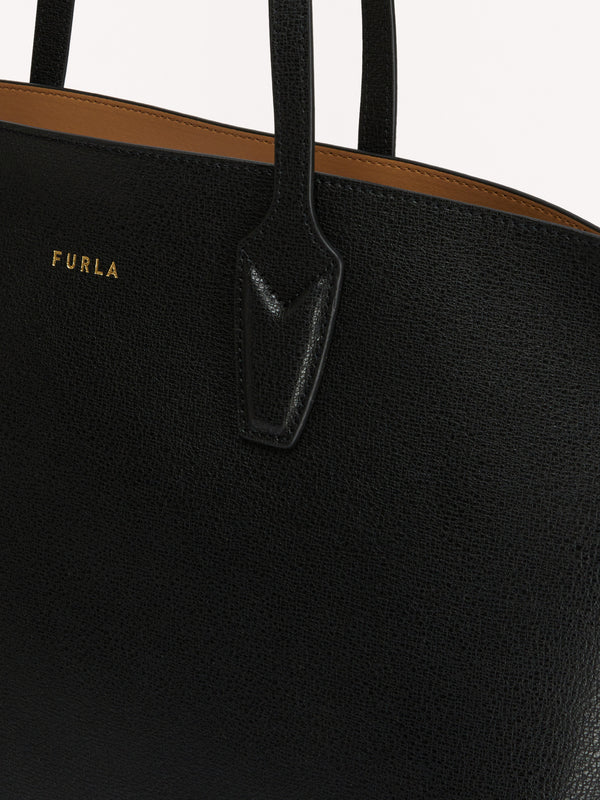 Paradiso L Black Leather Tote Bag