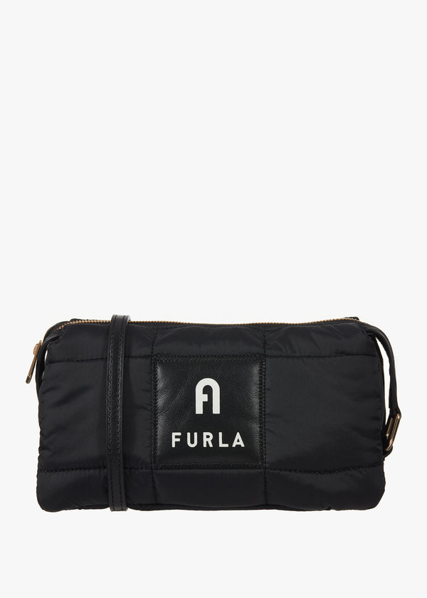 Mini Piuma Black Shoulder Bag