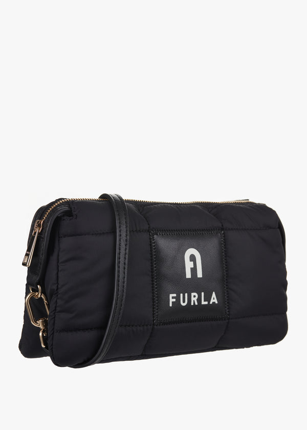 Mini Piuma Black Shoulder Bag