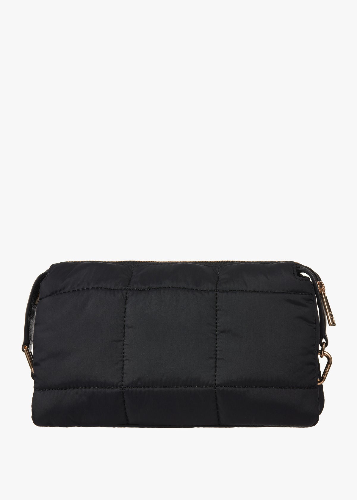 Piuma Black Leather Mini Shoulder Bag