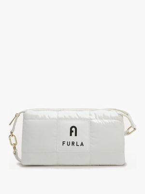 Mini Piuma White Shoulder Bag