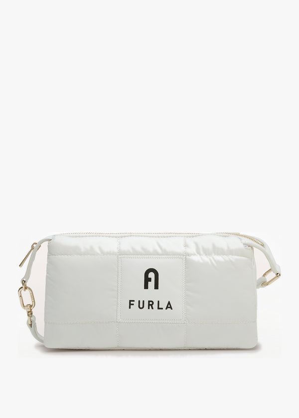 Mini Piuma White Shoulder Bag