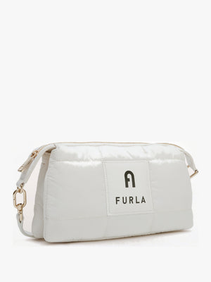 Mini Piuma White Shoulder Bag
