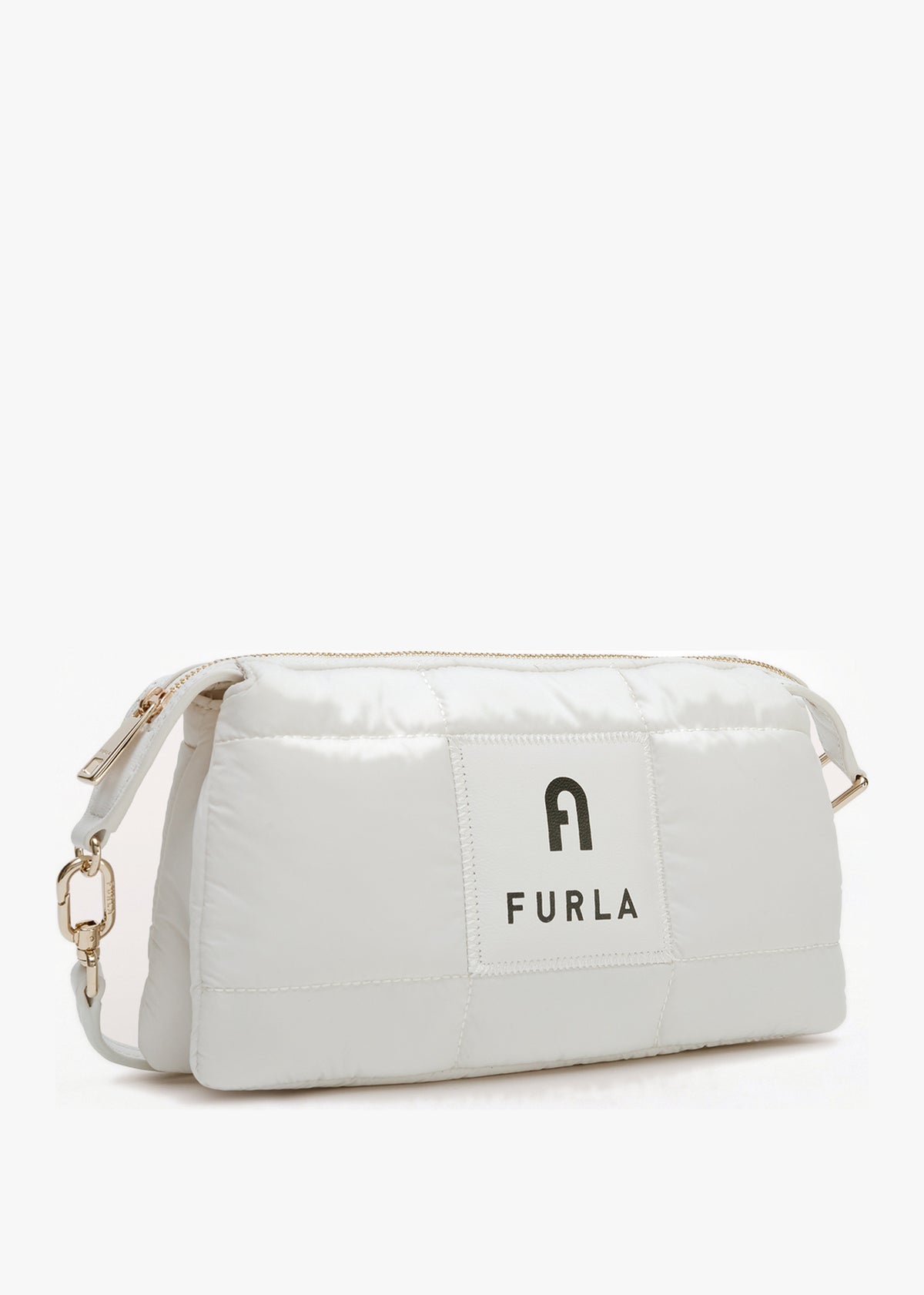 Piuma White Leather Mini Shoulder Bag