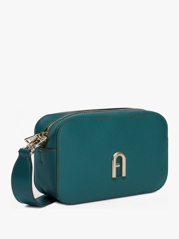 Primula Green Leather Mini Cross-Body Bag