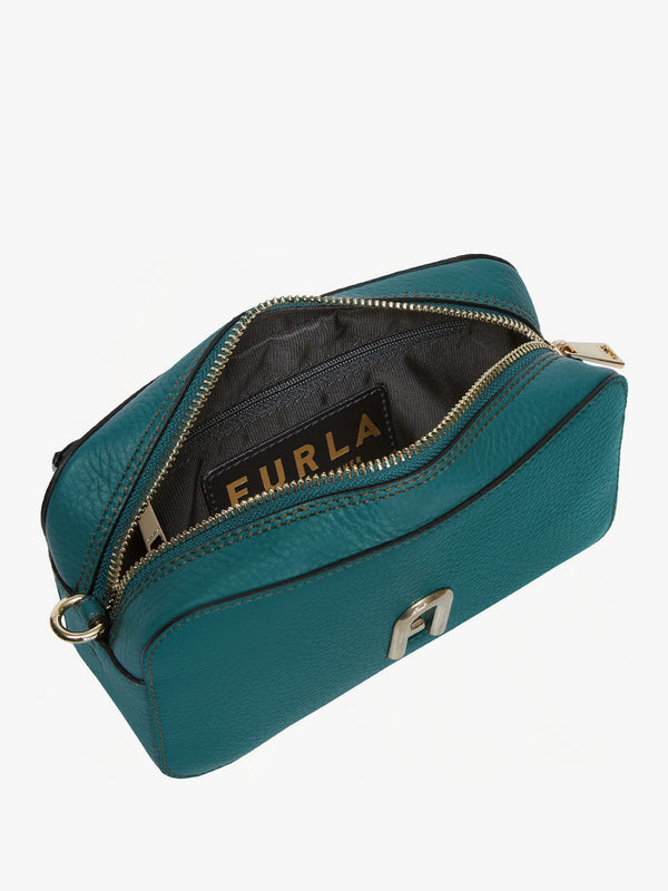 Primula Green Leather Mini Cross-Body Bag