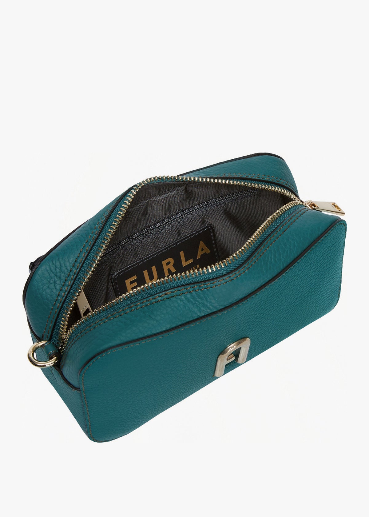 Primula Green Leather Mini Cross-Body Bag
