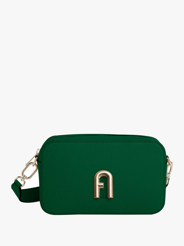 Primula Green Leather Mini Cross-Body Bag