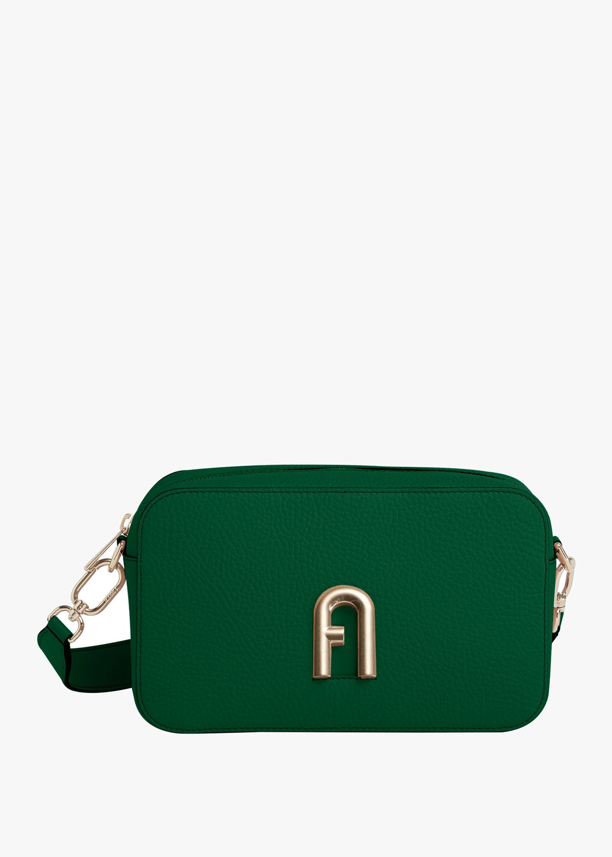 Primula Green Leather Mini Cross-Body Bag