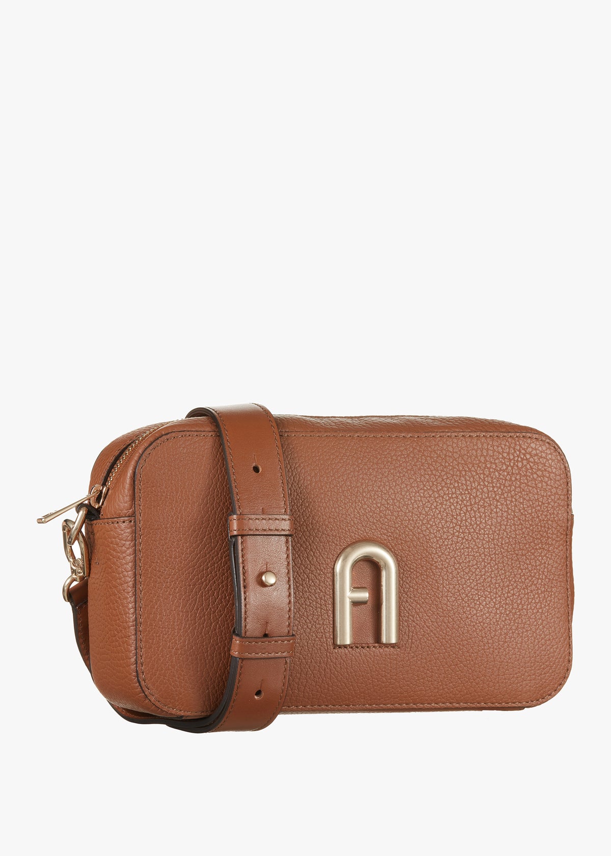 Small Primula Tan Leather Cross-Body Bag
