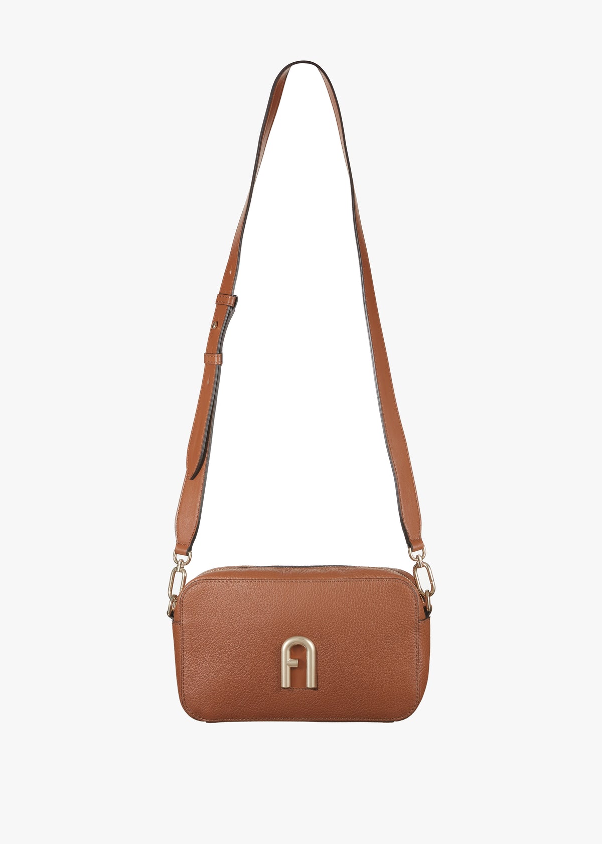 Small Primula Tan Leather Cross-Body Bag