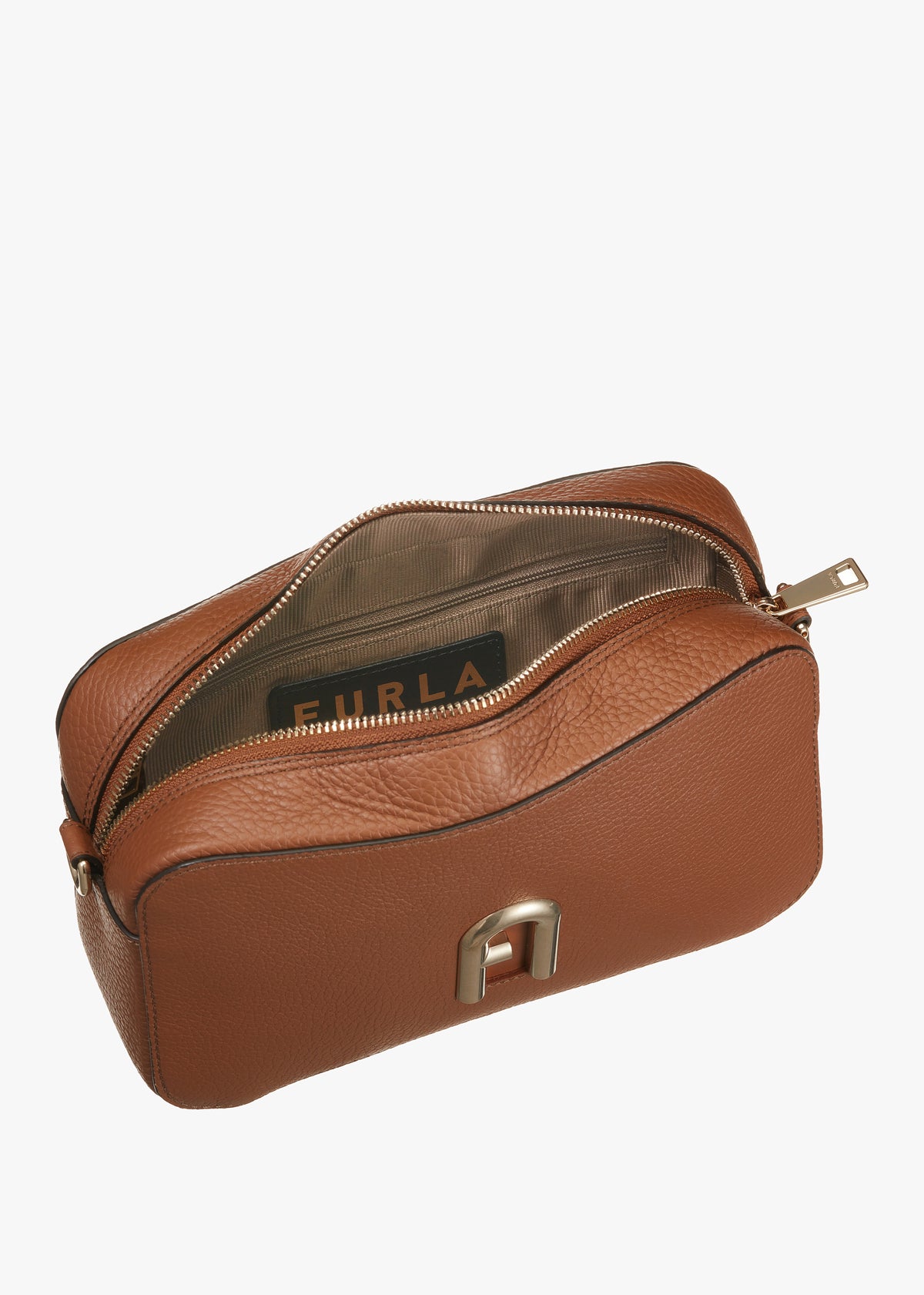 Small Primula Tan Leather Cross-Body Bag